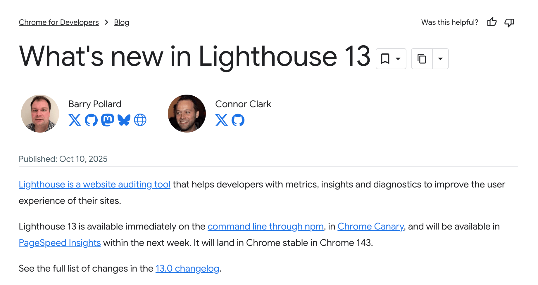Lighthouse 13 lancering