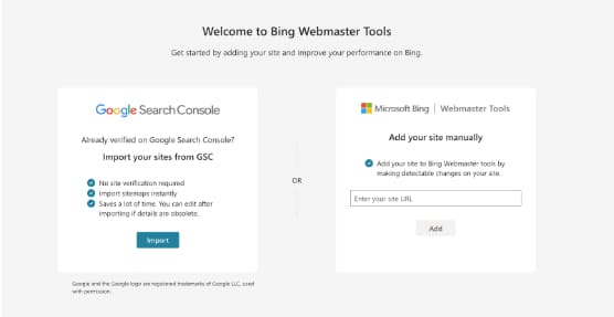 SEO bing Webmaster tools