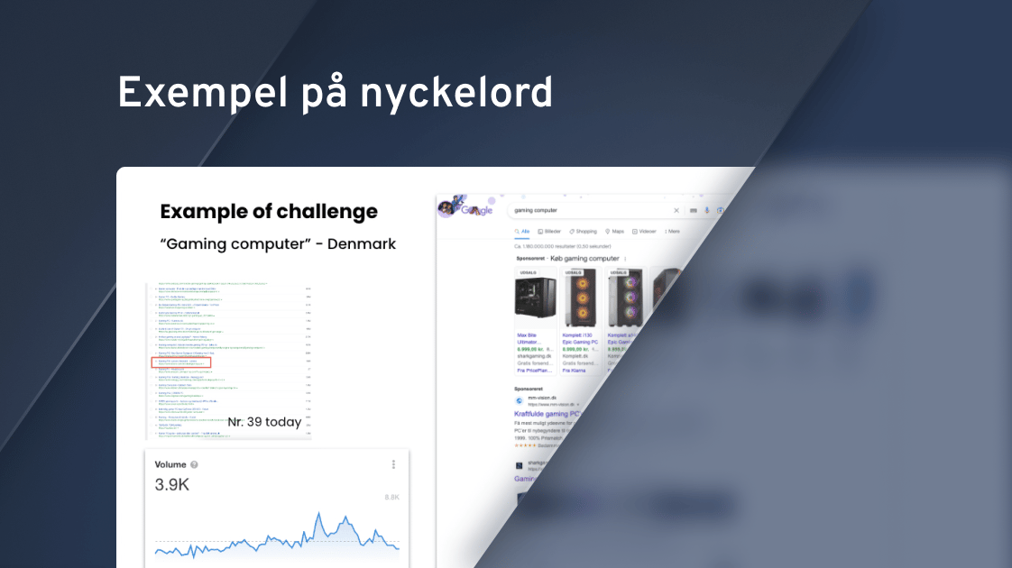 Exempel på topics och keywords