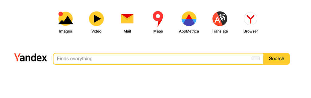 Yandex sökmotor