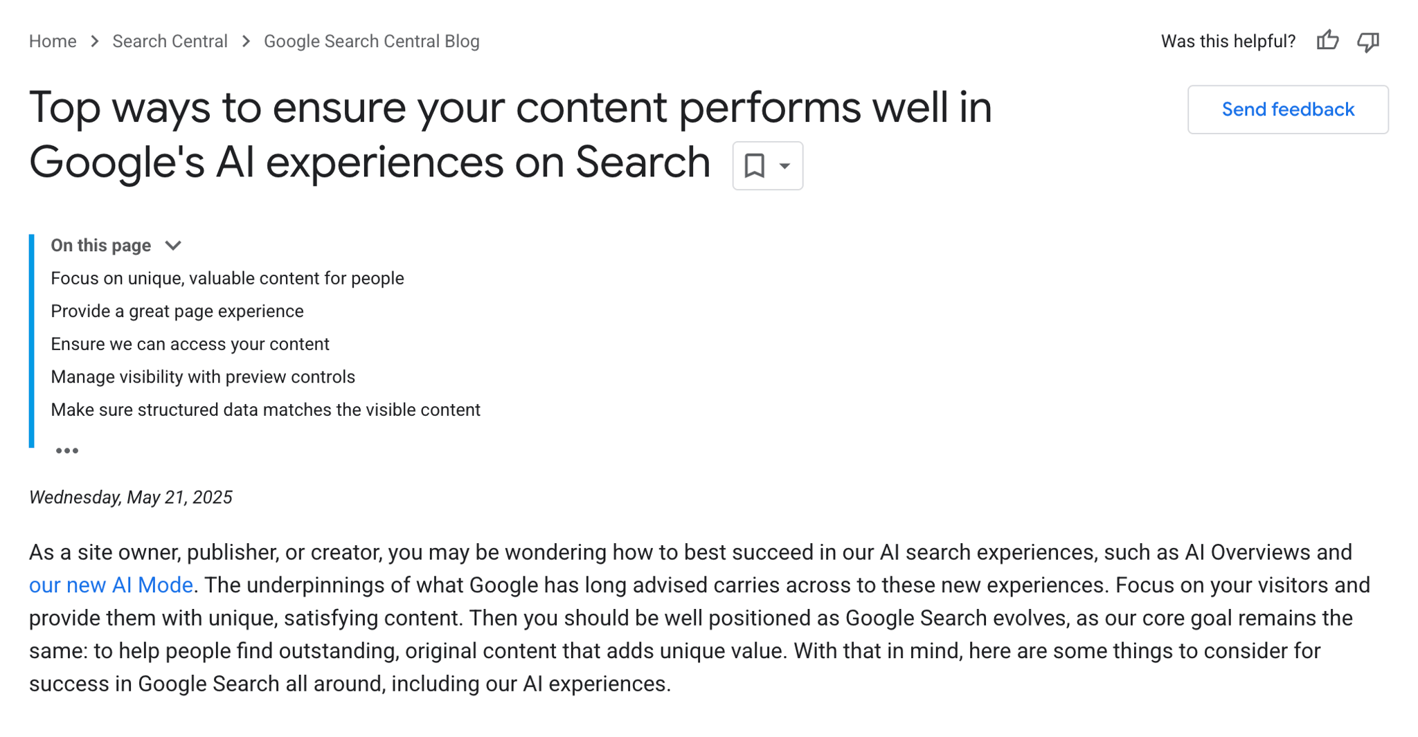 google ai overviews guide