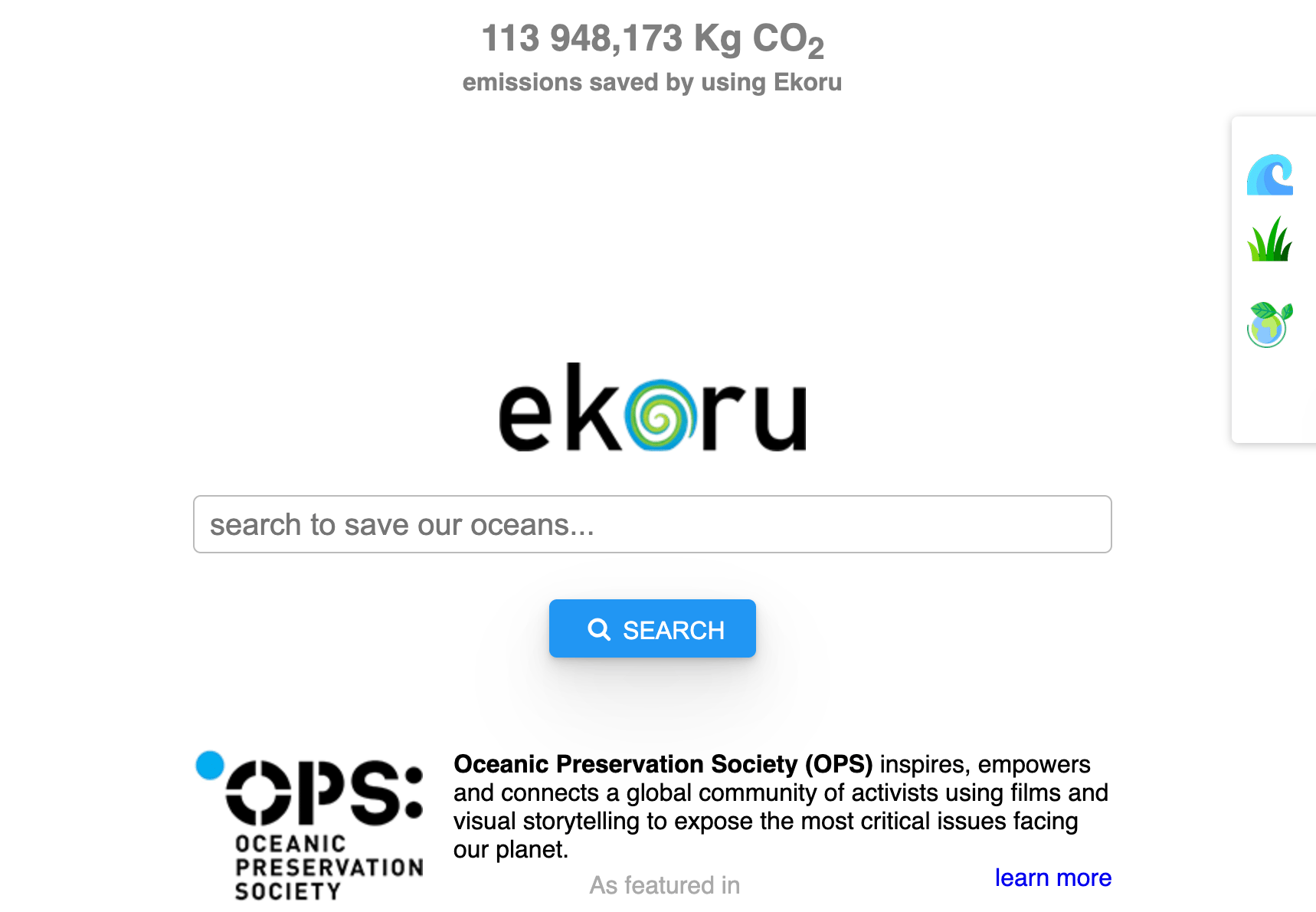 Ekoru sökmotor